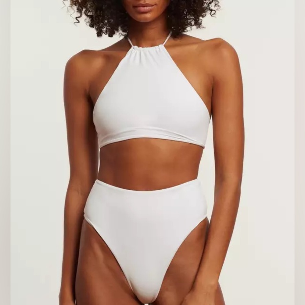NWT Inamorata Swim Bikini Bottom Beige Cream sz S